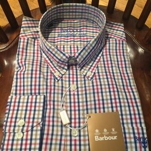 Men's Barbour Button Checked Long Sleeve shirt